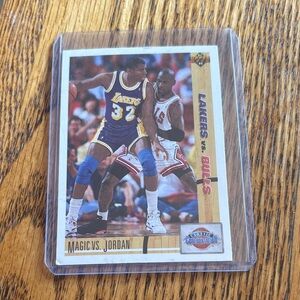Magic vs. Jordan 
Lakers vs. Bulls Classic Confrontation Upper Deck 1991-1992